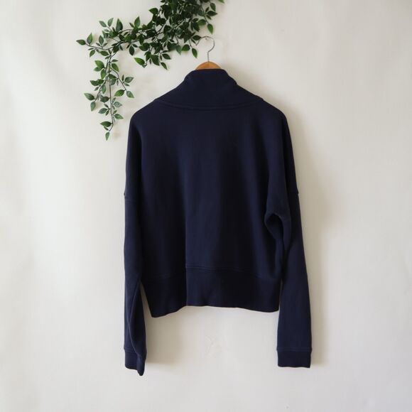 Nike Blue 1/4 Zip Tennis Pullover Sweater Size Large - Picture 3 of 4